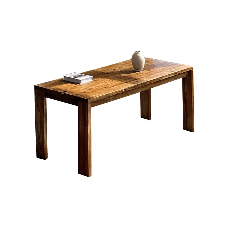 

Solid wood, dining table and chair combination, household, small apartment, log, dining table