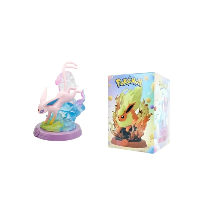 8 verschiedene Pokémon Actionfiguren Pikachu Abenteuer Eevee Blindbox Anime-Modell Desktop-Dekorationen Pokémon Spielzeug Fans Geburtstagsgeschenk