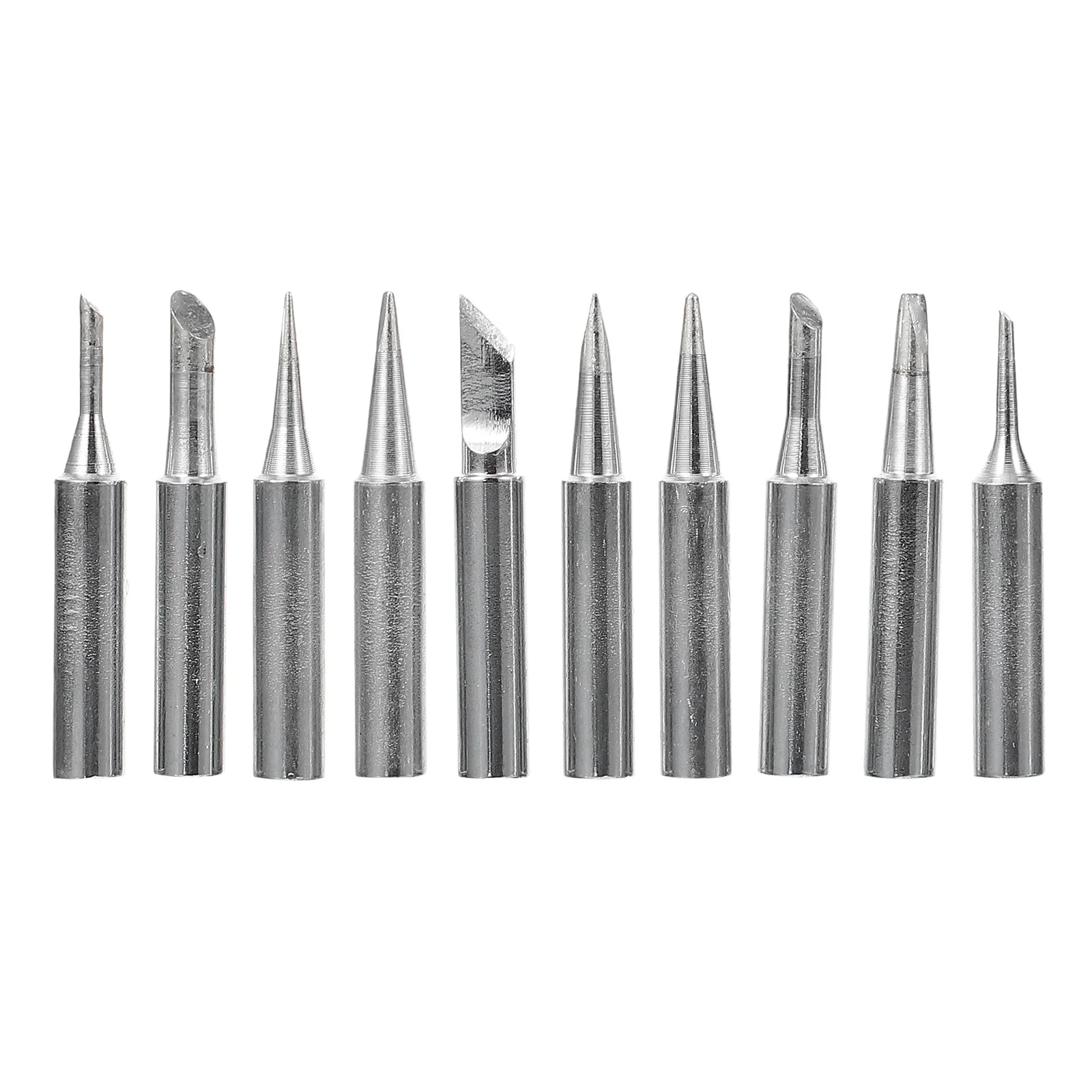 1Set Durable Replacement Soldering Tip Copper Multipurpose Welding Tips Kit for Electronic Repair Soldering Station Tools