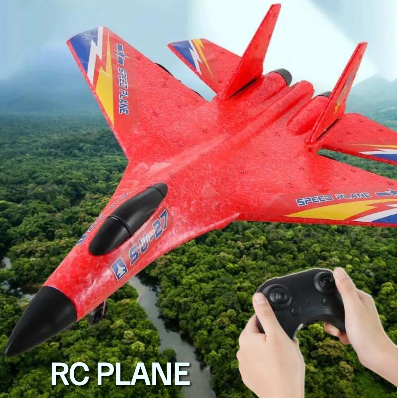 RC Plane Epp 2.4G 2.5 Channel Glider Radio Control Foam Aircraft Led Lighting Six Axis Gyroscope Fighter Flight Toy for Children