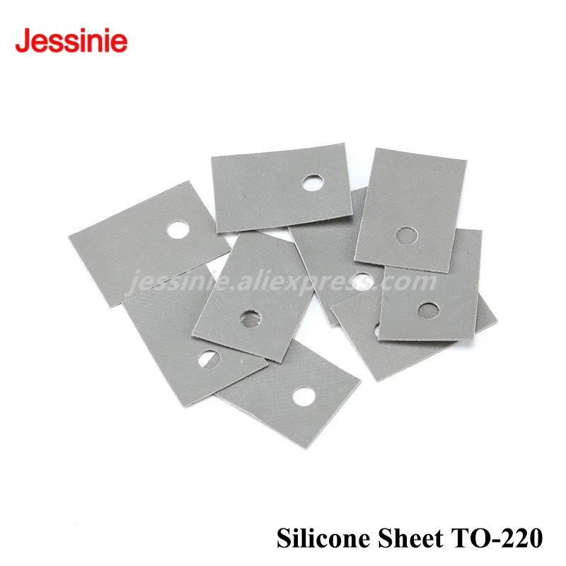 500pcs/100pcs TO-220 Isolated Silicone Pad Sheet Strip Heat Sink Shim TO 220 Transistor Plastic Insulation Washer