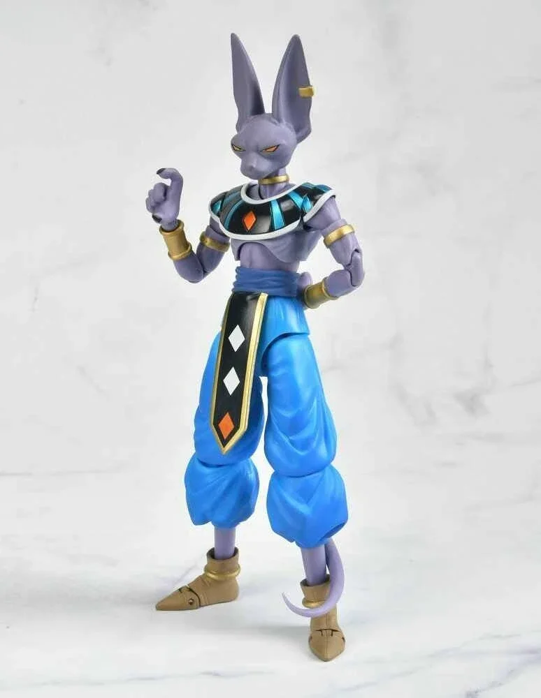 En Stock Original SHF Bandai Dragon Ball Super Beerus figura de acción Anime modelo colección juguete para regalo juguetes transformadores