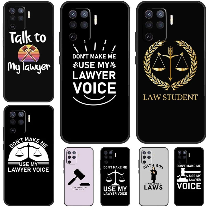 Law Student Lawyer Judge For OPPO A58 A78 A98 A17 A57 A77 A16 A76 A96 A74 A94 A5 A9 A15 A52 A72 A93 A53 A54S Case