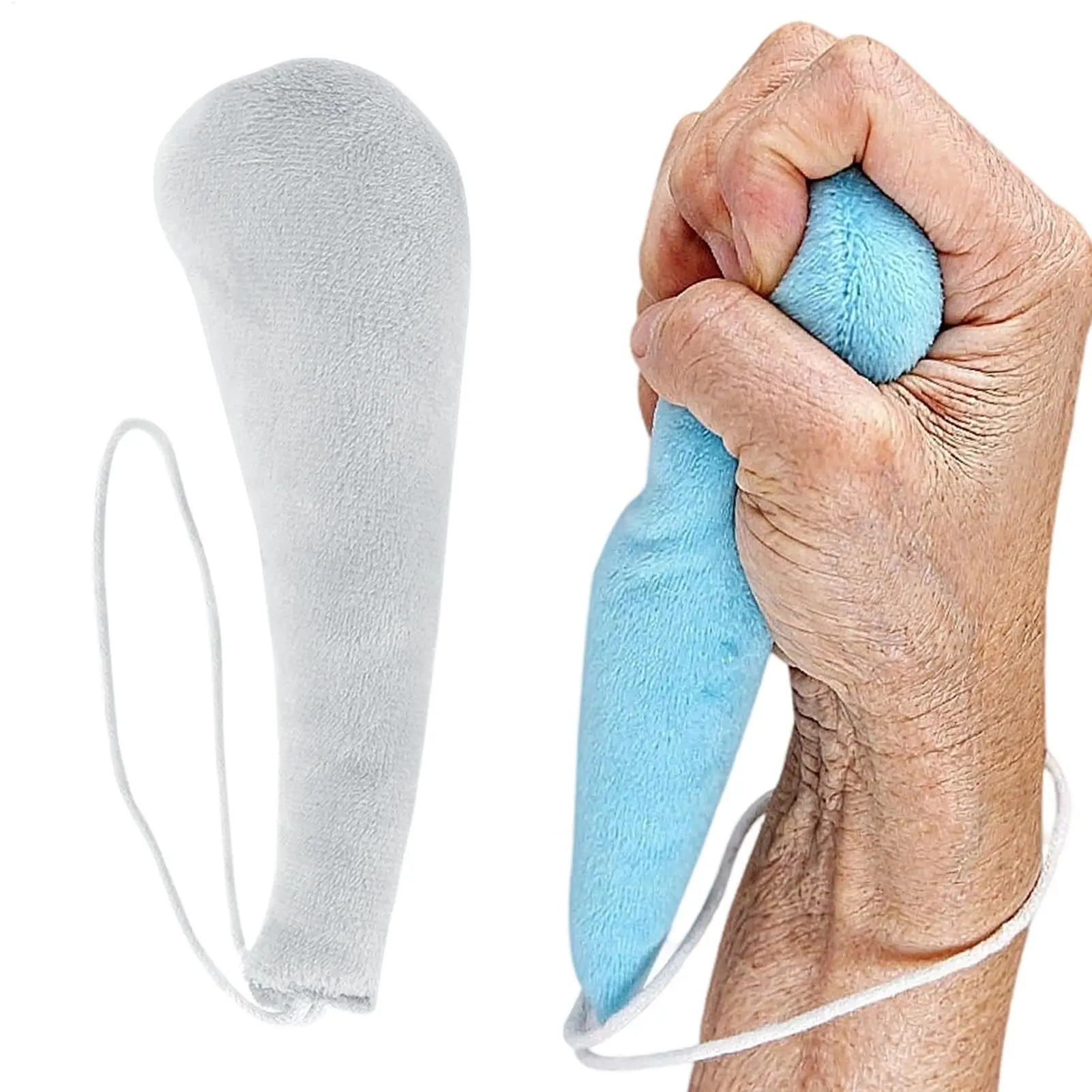 2 pieces Hand Exercise Elastic Grip Holder, Carrot Finger Gripper, Training Elderly to Assist Finger Opening, Hand Exercise
