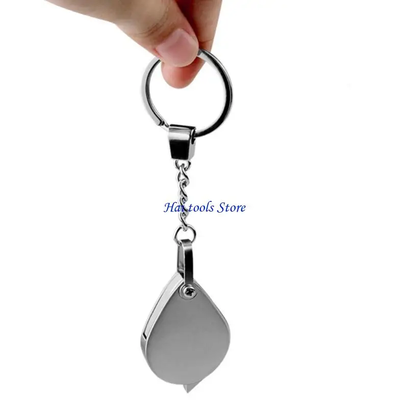 X37E Pocket Sized 20X/30X Magnifier Keychains in Metal, for Senior and Hobbyists