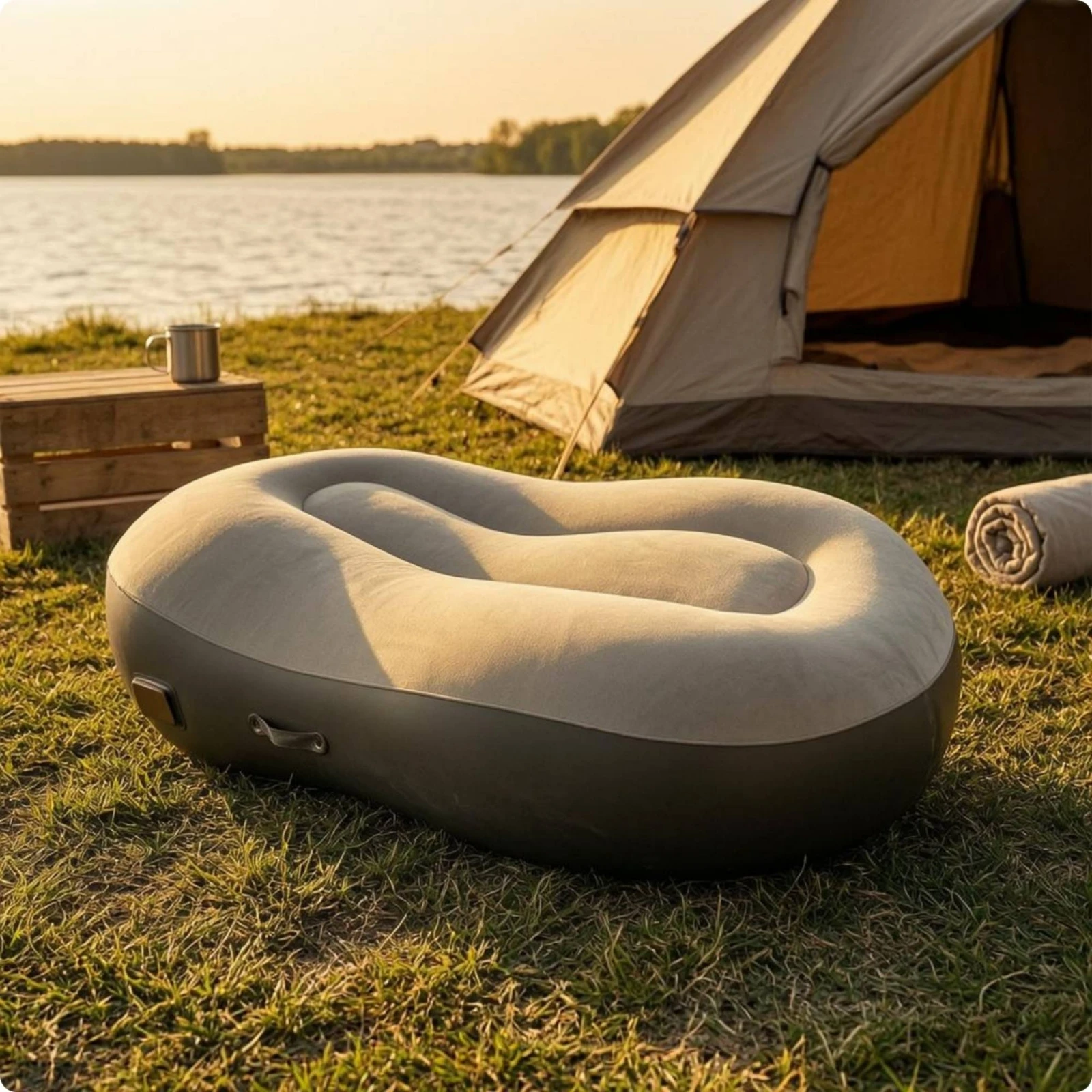 Single-Person Inflatable Sofa  - огляд і ціна Outdoor Furniture Easy To Clean