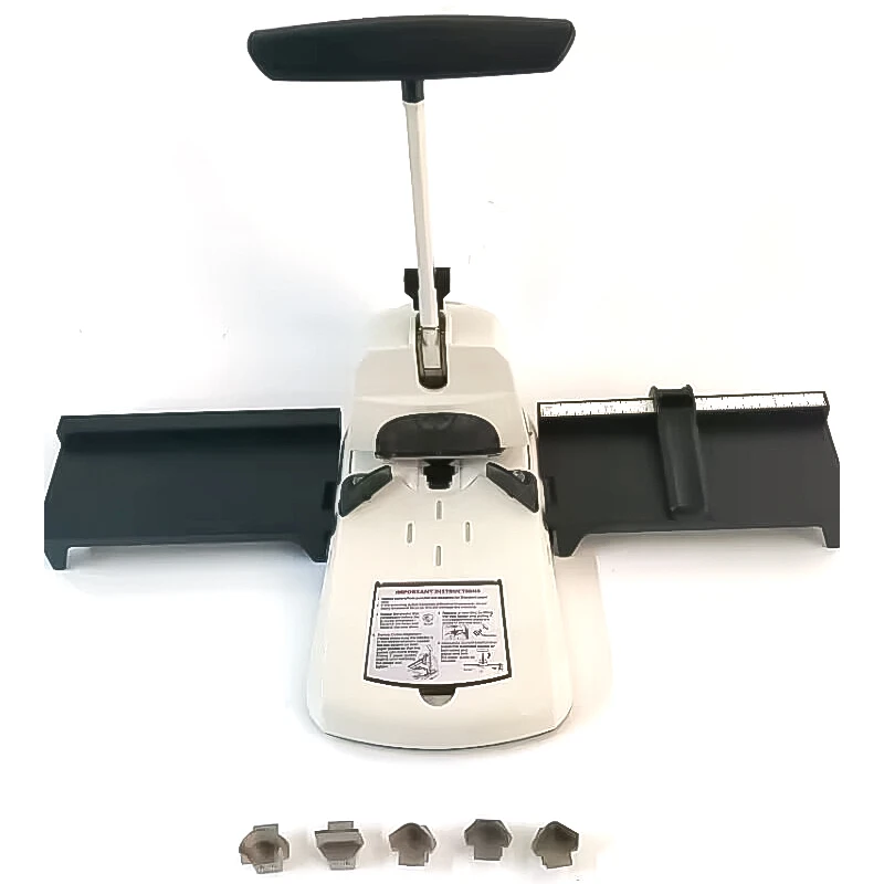 ZEQUAN 6 In 1 Heavy Duty Manual A4 Paper Corner Rounder Cutter Tag Card Punching Machine 100 Sheets Capacity Multi-Function