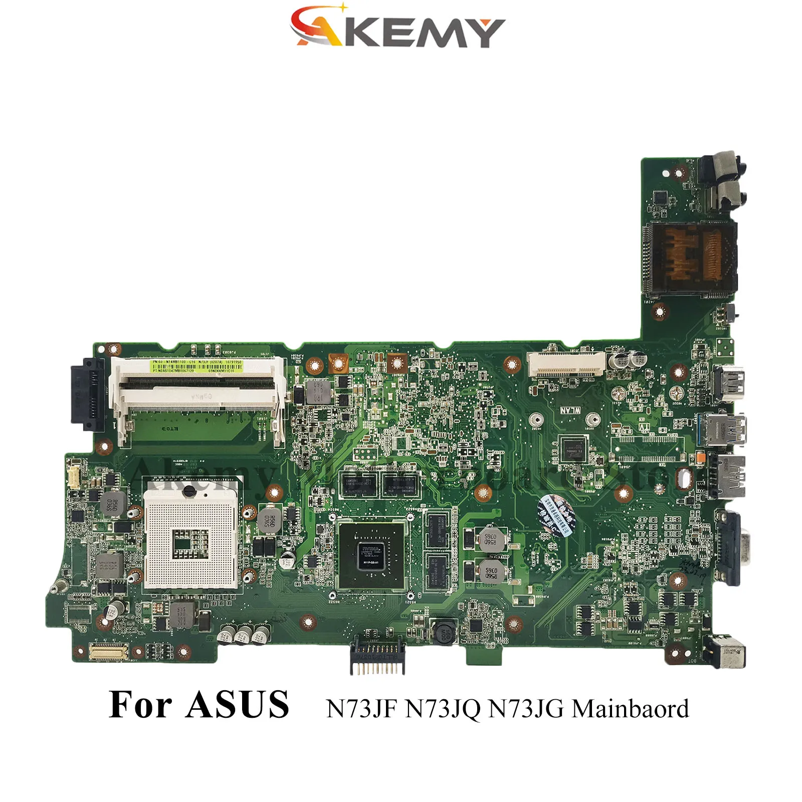 

N73JF Материнская плата для ноутбука ASUS ROG N73JG N73JQ N73J N73JF Материнская плата для ноутбука на складе 100% тестирование ОК быстрая доставка Высочайшее качество