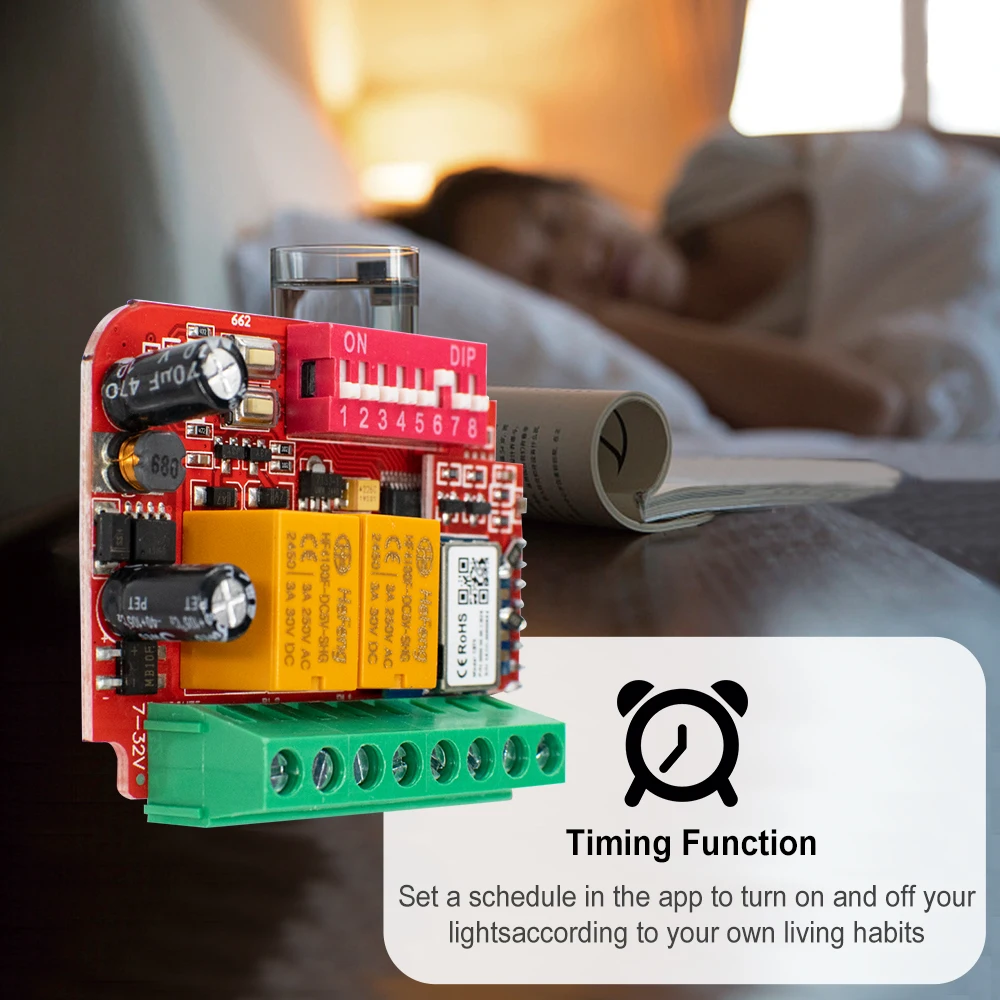 433-900MHz Tuya WiFiまたはRF制御スイッチ AC/DC 9-30V /85-250V 2CH ガレージ スマートホームレシーバー スマートライフ Alexa Google Home対応