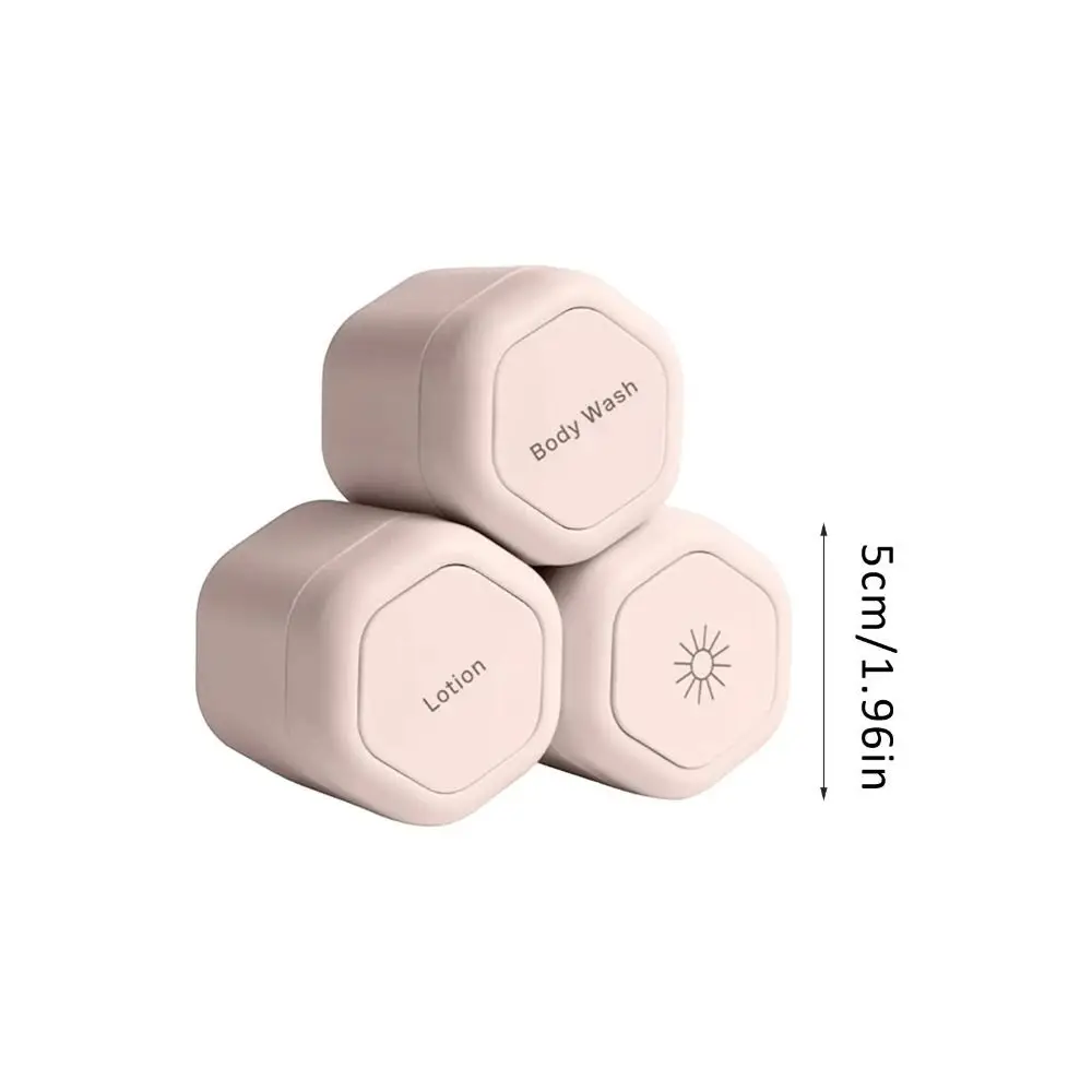 Pots d'échantillon vides, conteneurs de voyage, Capsules de voyage magnétiques rechargeables anti-fuite, avec couvercles, Pot de maquillage, 3 pièces