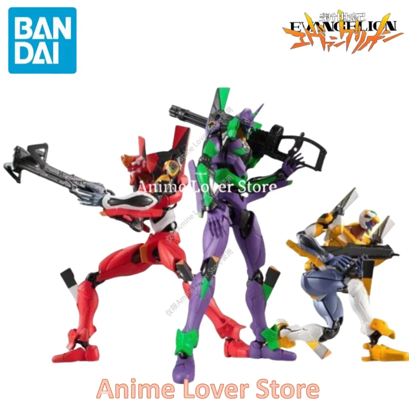 In Stock Original Bandai EVANGELION Anime Figure EVA-FRAME Shokugan EVA-00-01-02 All 8 boxCollectible Model Ornaments