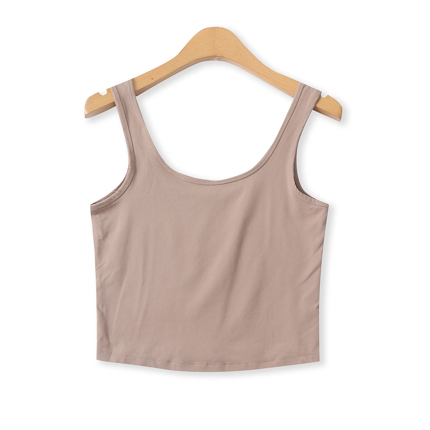 Slim Fit Tank Top Women's Summer New Style Pure Color Base Layer Short Sleeveless Vest Empire Waist Design Casual Fashion