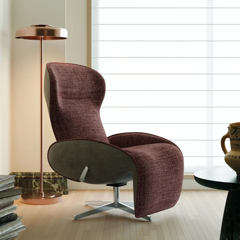 

Minimal zero gravity lunch break recliner living room home 360 ° rotating single sofa chair designer casual