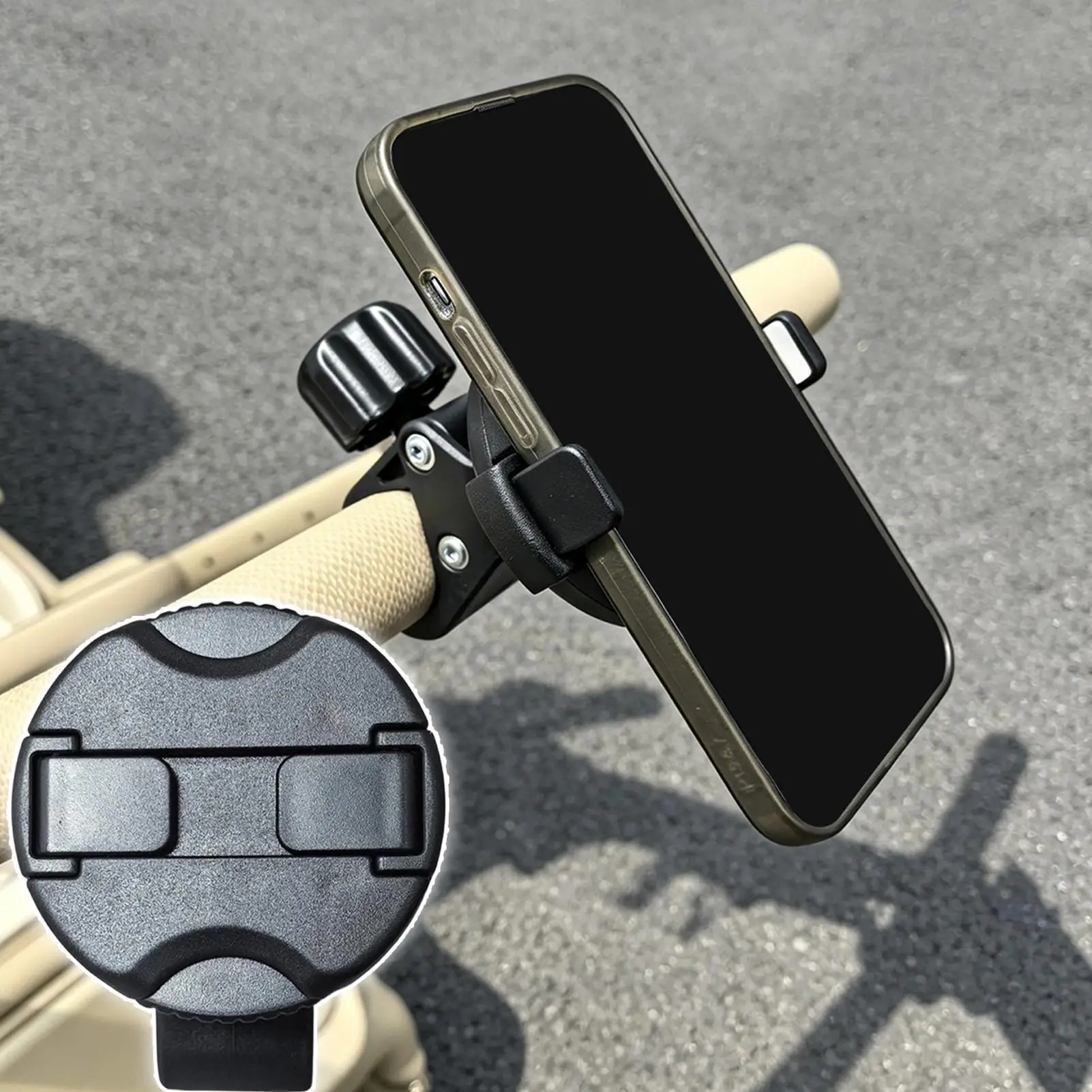 Phone Holder For Stroller Rotatable Electronics Organizer Support Stroller Phone Mount With Clamp For New Parents Women Men Wife