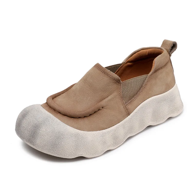 

Высокое качество, туфли на плоской подошве 4 см, женские лоферы на мягкой подошве, этнические мокасины из натуральной замши, удобная резина из коровьей кожи