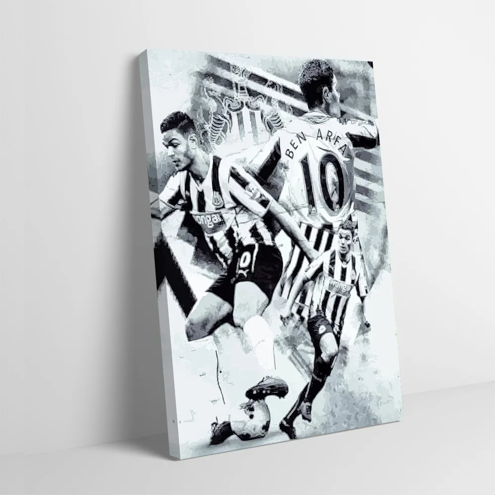 Hatem Ben Arfa Football Collage Poster Customizable Printed Canvas Painting Wall Art Gift for Decorative Paintings Wand Deko