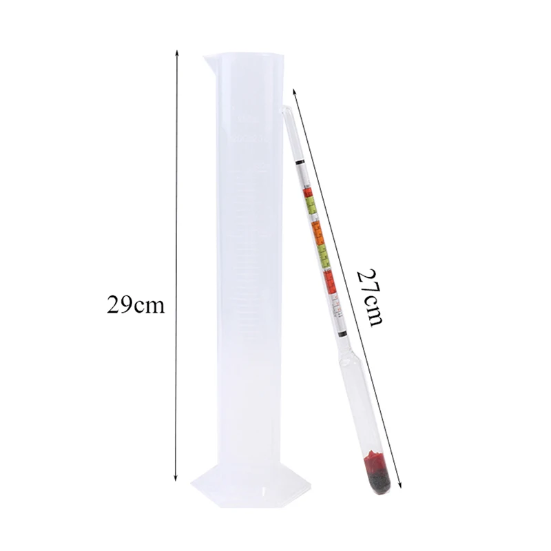 3Pcs/set Triple Scale Hydrometer For Home Brew Wine Beer Cider Alcohol Testing 3 Scale Hydrometer Wine Sugar Meter Gravity Test