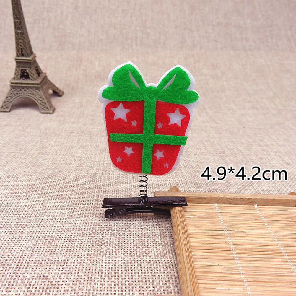

10 Pcs Cartoon Hairpin Clips Christmas Kids Accessories Barrettes Children Baby for Girls