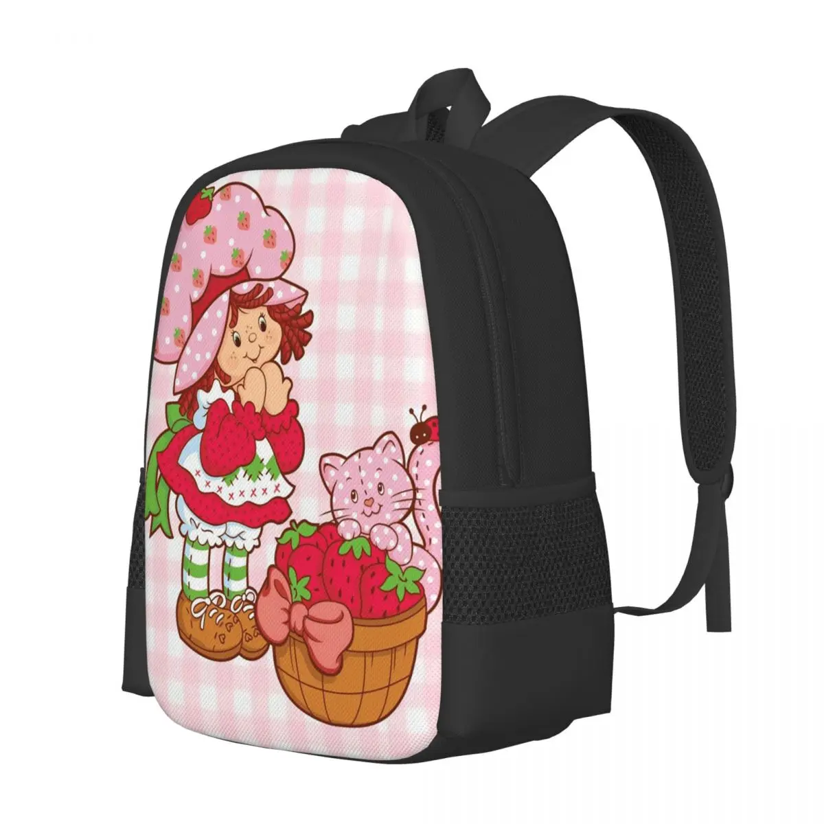 Like Strawberry ShortCake Student Backpack School Bag Hiking Travel Daypack for Boys Girls Fashion Bookbag Shoulder Bags