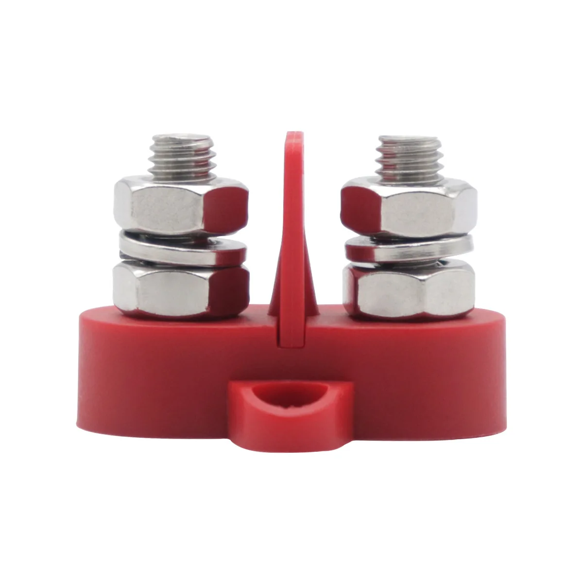 Dual Heavy Duty Terminal Blocks M8/m10 Stud Separation Fixed Wire Connector with Baffle RV Yacht