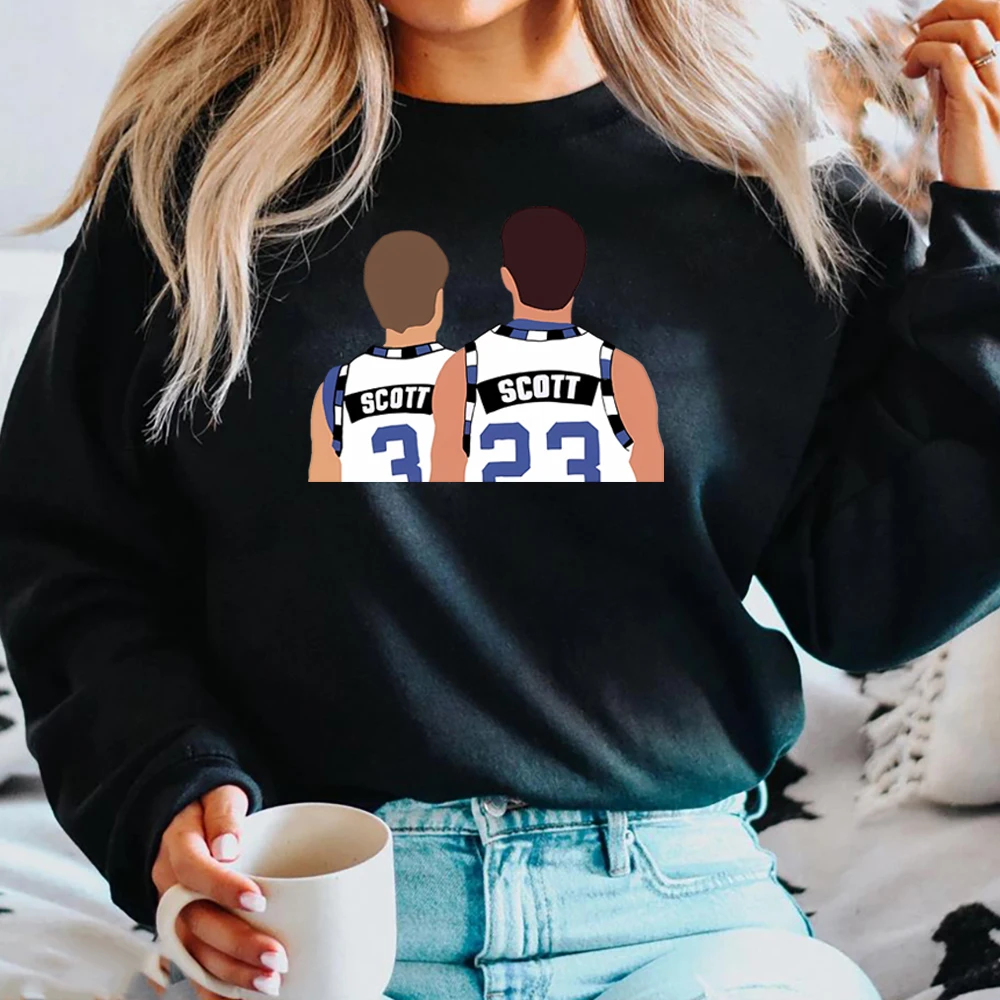 One Tree Hill Scott Brothers Sweatshirt Lucas & Nathan Scott Shirt Oth Ravens Hoodie Tric North Carolina Tees Tv Show Sweatshirt