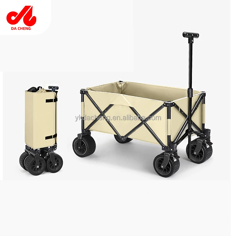 Hot Sell Garden Cart Foldable Carry Trolley Camping Beach Wagon Cart Folding for Outdoor Utility Camping Wagon