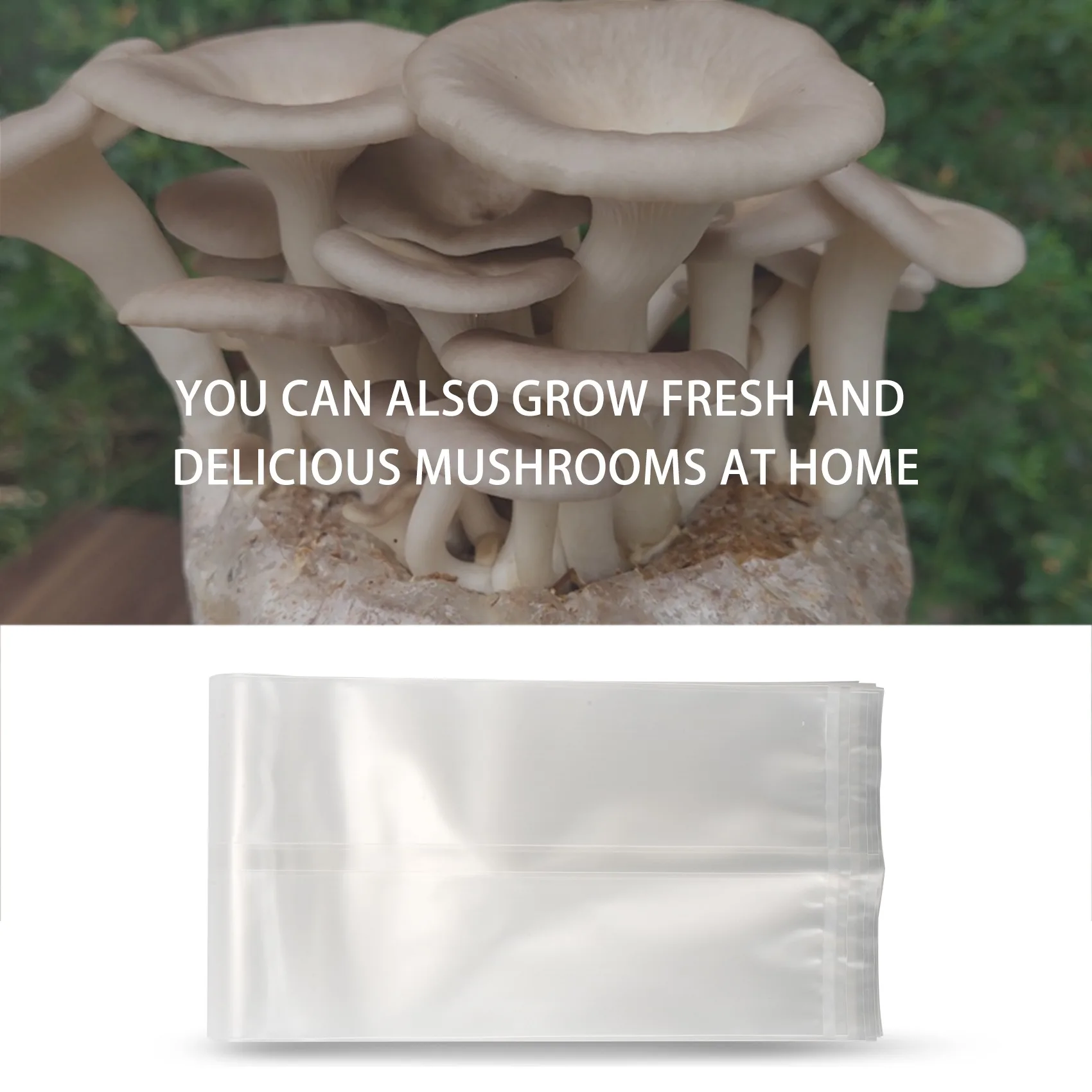 20Pcs Mushroom Growing Bag Mushroom Bags Thick 6 Mil Bags 10Inch x 20Inch 0.2 Micrometre Filter Breathable Autoclavable