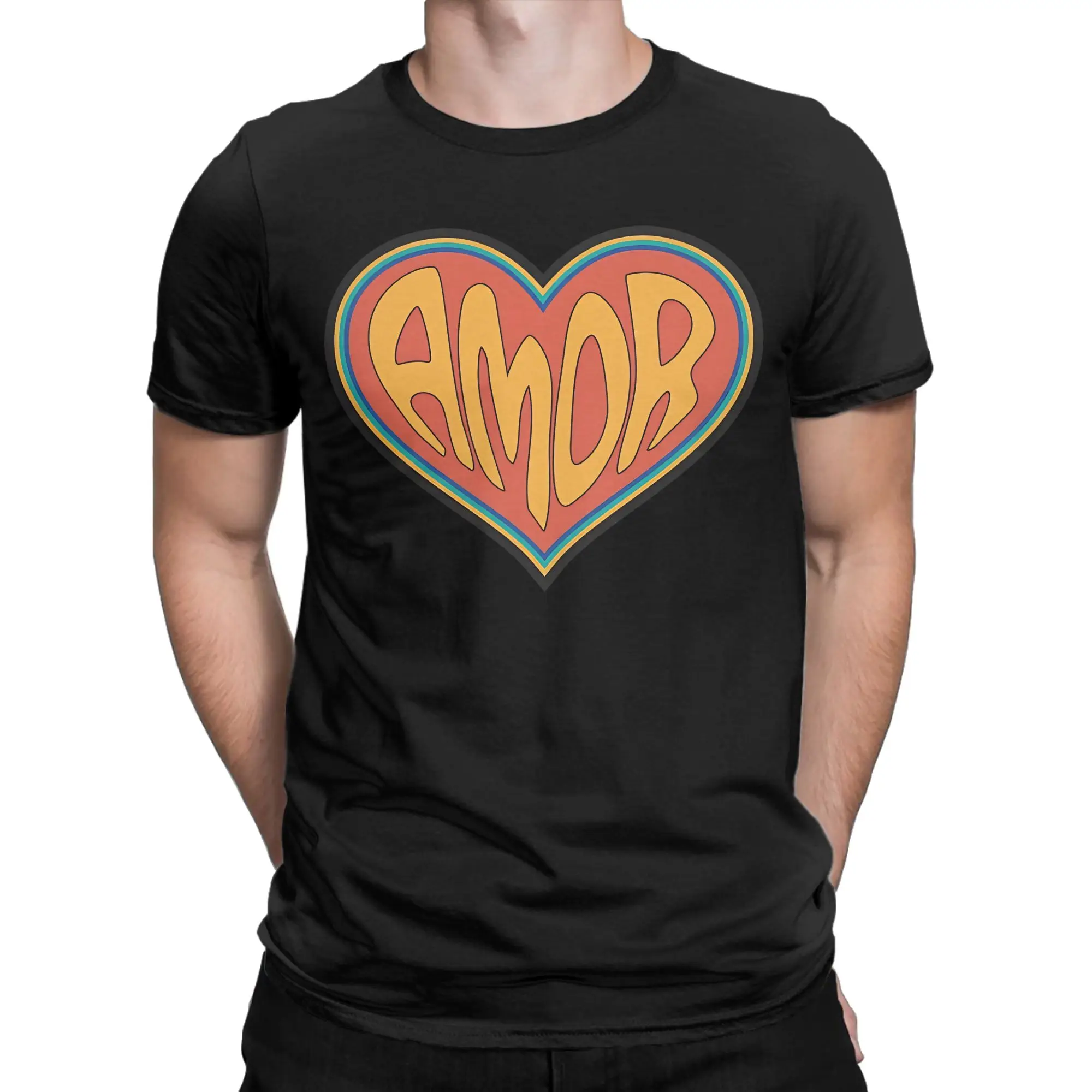 Men Women's T Shirt Amor Amor K3  T Shirts Hipster  Summer Tee Shirt Vintage Cotton Tops Gift Idea