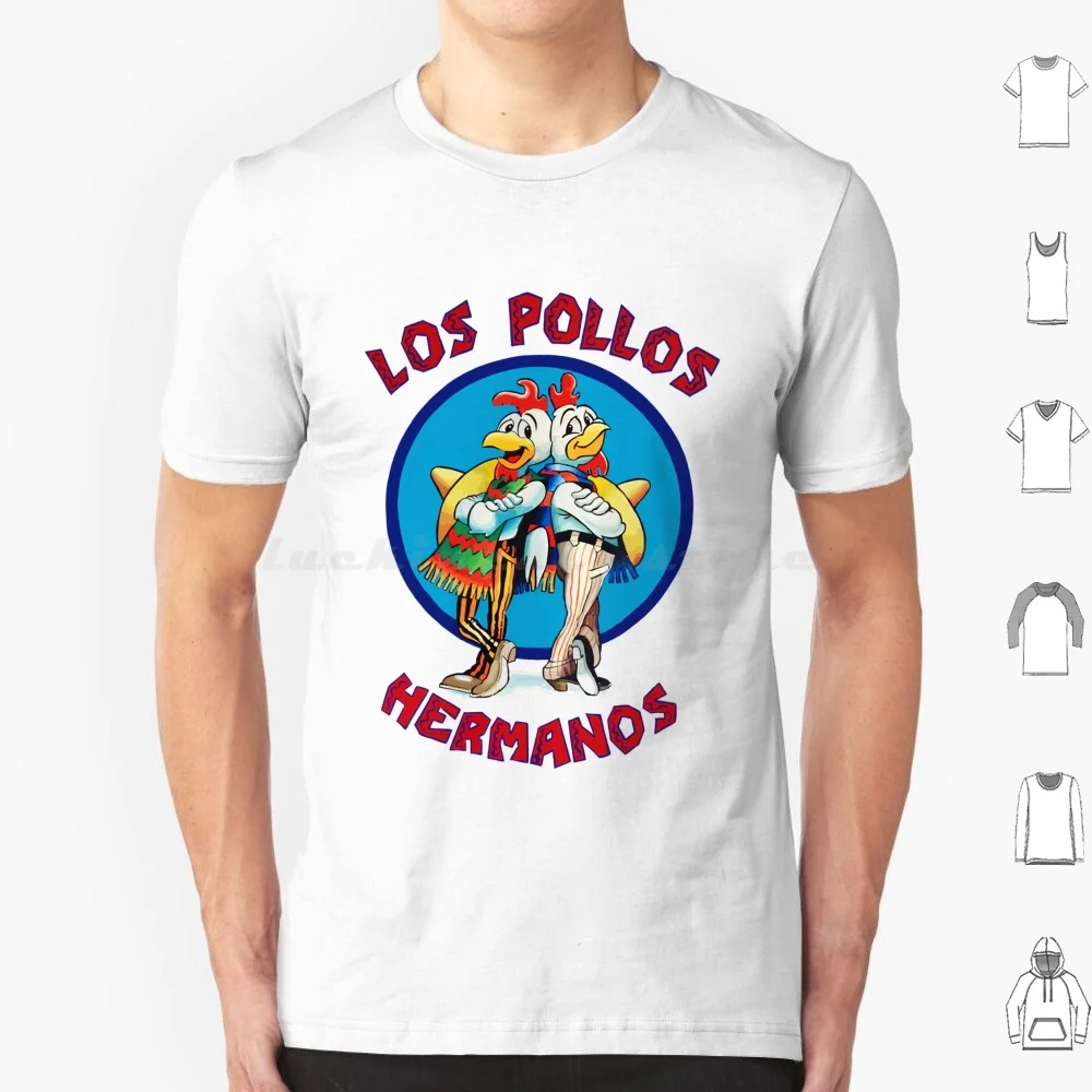 

Футболка Los-Pollos-Hermanos-Essential, большой размер, 100% хлопок Hermanos Essential