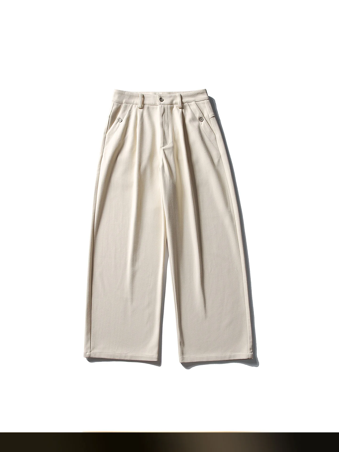 

NTED Japanese Retro Color Simple Men's Bent Knife Pants Loose Wide Leg Straight Workwear Trousers for Autumn High Street