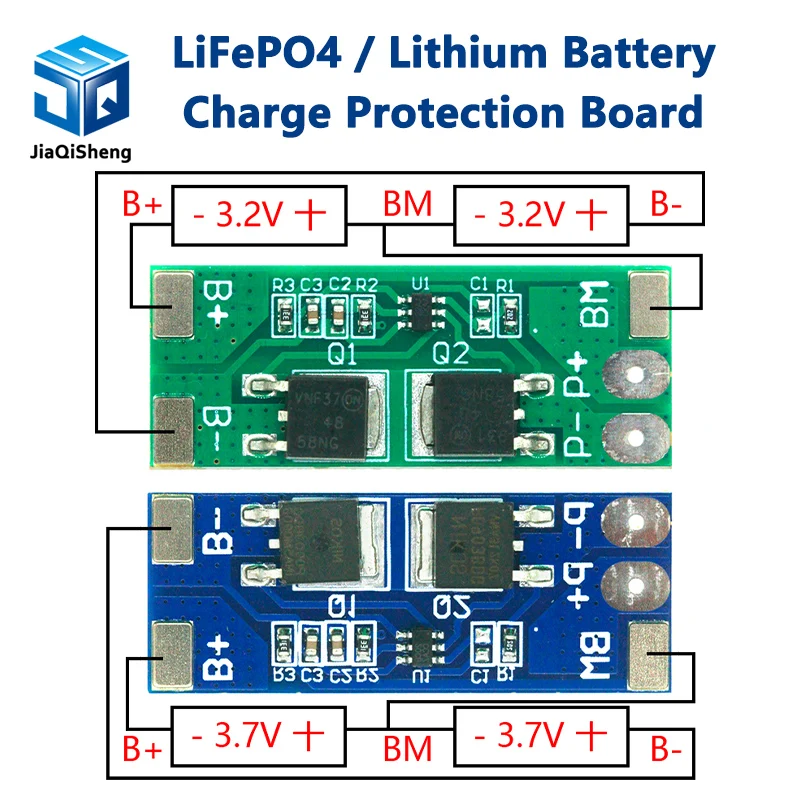

2 series 7.4V lithium battery protection board 8A working current 15A current limit/Overcharge discharge protectiondescription T