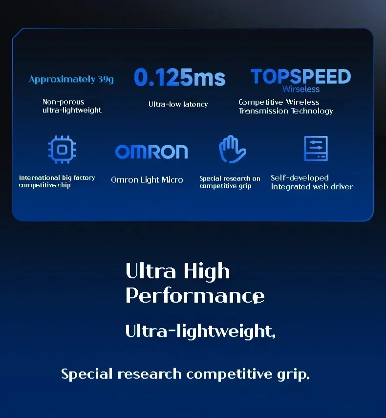 ماوس ألعاب Mchose L7 Pro Ultra اللاسلكي بلوتوث 2.4G 8K PAW3395 ثلاثي الأوضاع خفيف الوزن مريح منخفض التأخير للرياضات الإلكترونية