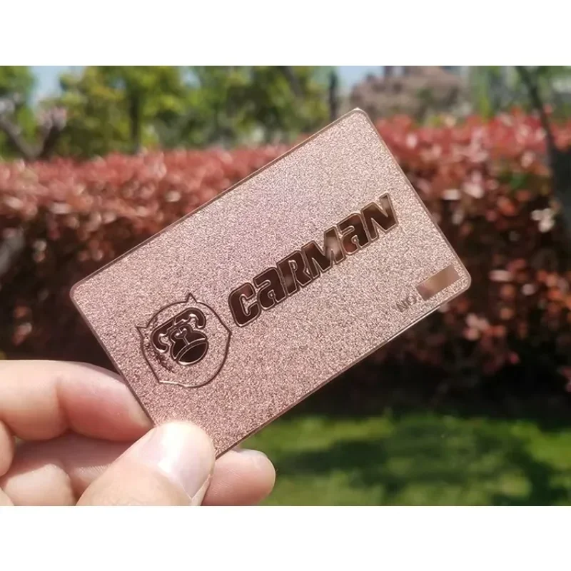

High Quality Fashion Stainless Steel Metal Visit Gold Card Custom Metal VIP Business Cards