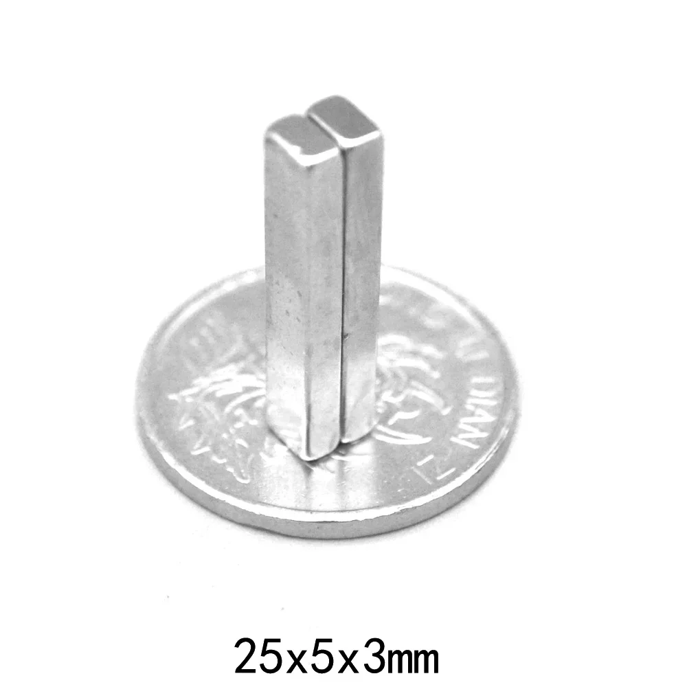 25X5X3 Block Strong Sheet  Magnet 25x5x3mm For Home Refrigerators, Offices DIY  25*5*3 mm