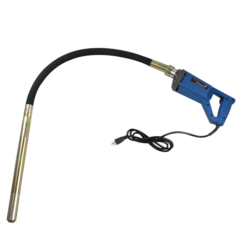 110V 120 Cm Concrete Vibrators Electric Wear-resistant Concrete Vibrator for Construction Blue