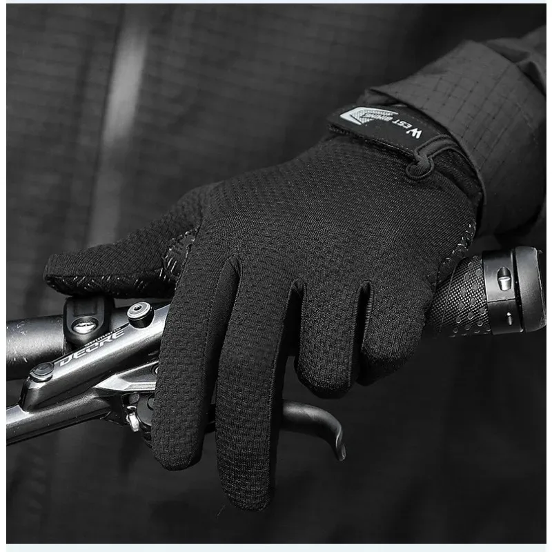 

For Drving Riding Gloves Summer Cycling Gloves Full Finger MTB Bike Gloves Touch Screen Non Slip Silicone Palm