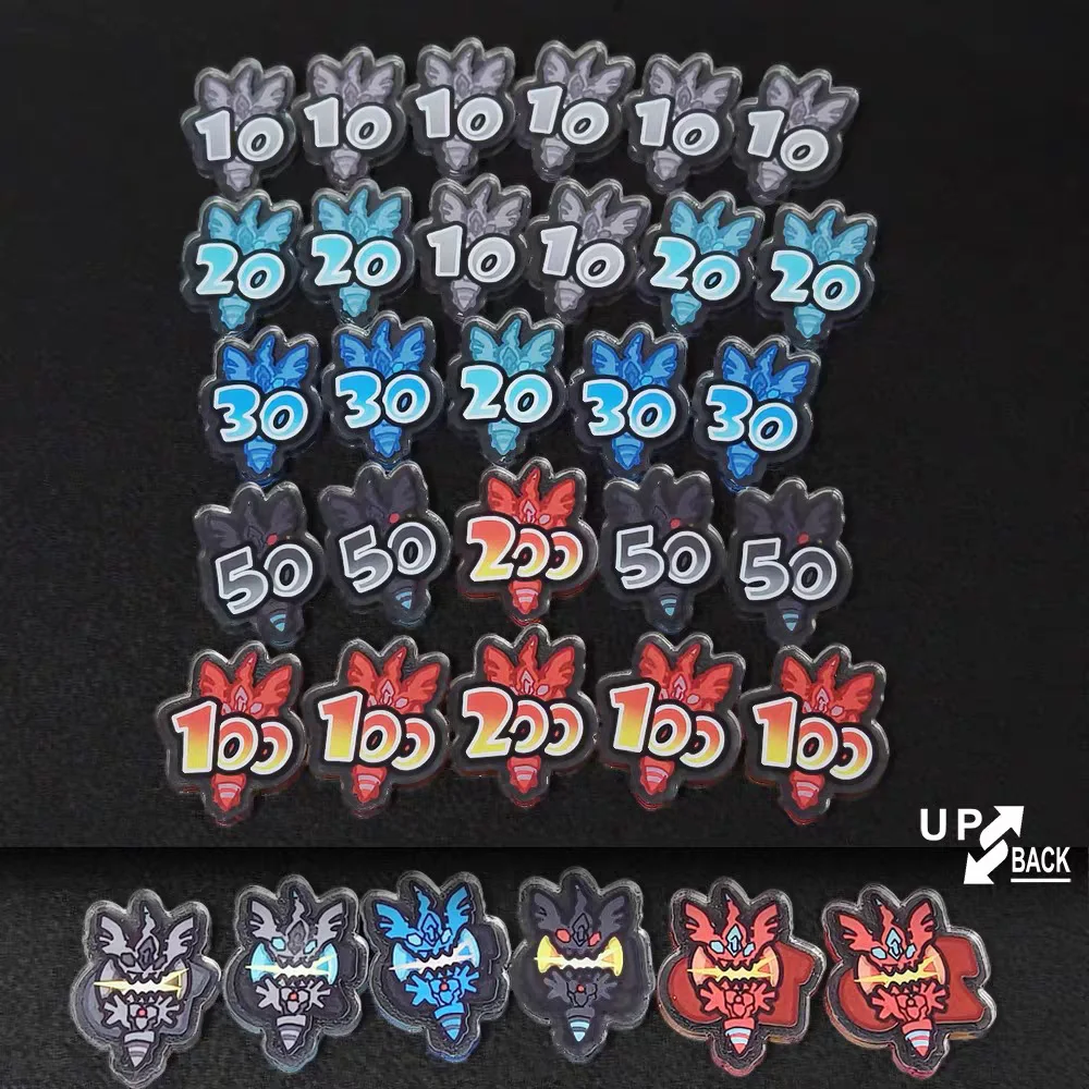 ptcg-ポケモンアニメダメージカウンターダメージインジケーターゼクロムアクリルスコアボードロールプレイングゲーム卓上ゲームギフト