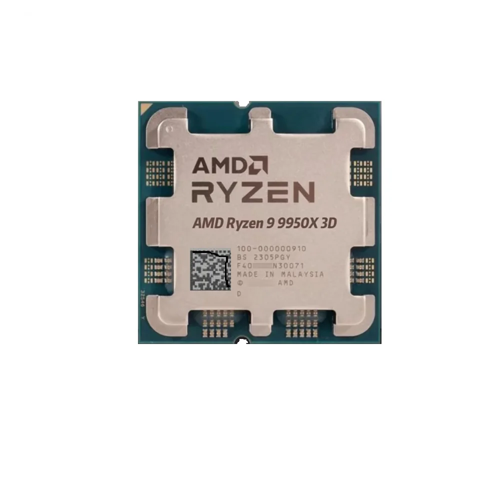 Ryzen 9 9950X3D 16 コア 32 スレッド ロック解除デスクトップ プロセッサ 最強のゲーミング CPU 新しいバルク パック