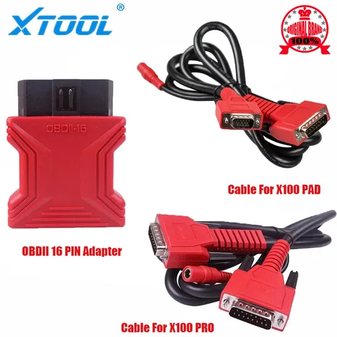 16-контактный адаптер XTOOL OBD2 для разъема OBDII X100 PAD X100 PRO для D7/D8/D9/A80PRO/IP608/IP819/X100 PAD3/X100MAX