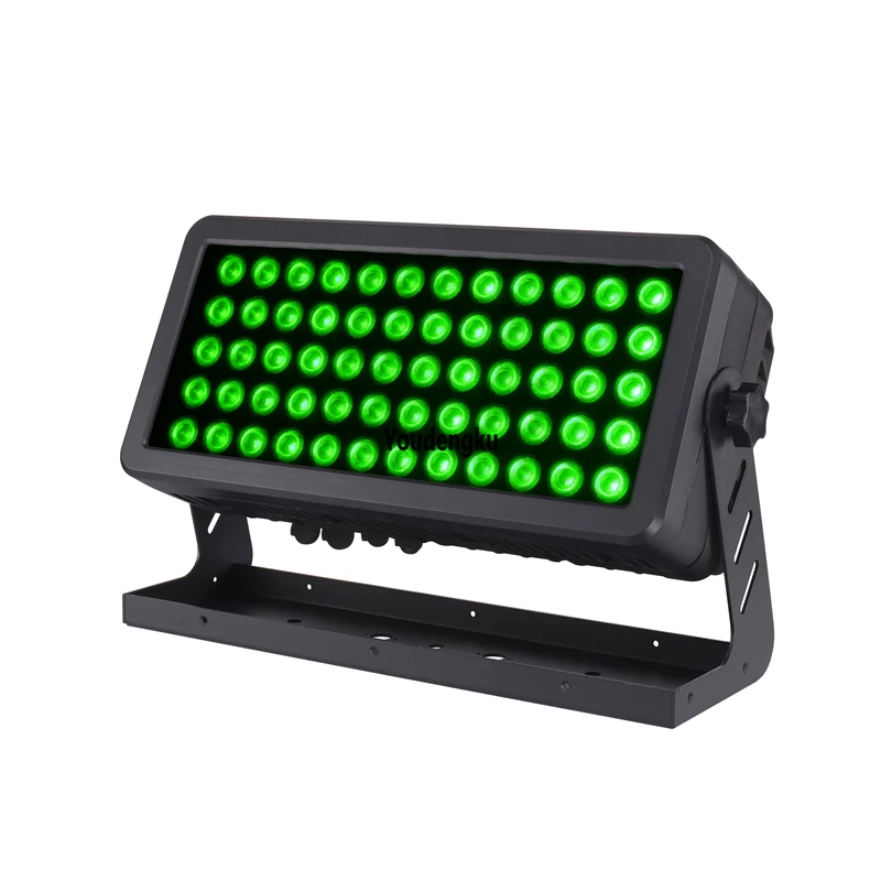 

2pcs Stage Light 60*10W 4-in-1 rgbw city color dmx wall washer led light outdoor with 5 degree beam angle 60m distance effect