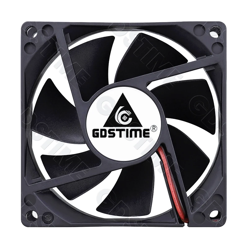 Gdstime 80mm Fan 24V 12V 5V Cooler Fan 8025 Axial Fan 4PIN PWM 8CM Cabinet Fan 80mm*25mm Laptop Fan for PC Case CPU GPU Cooling