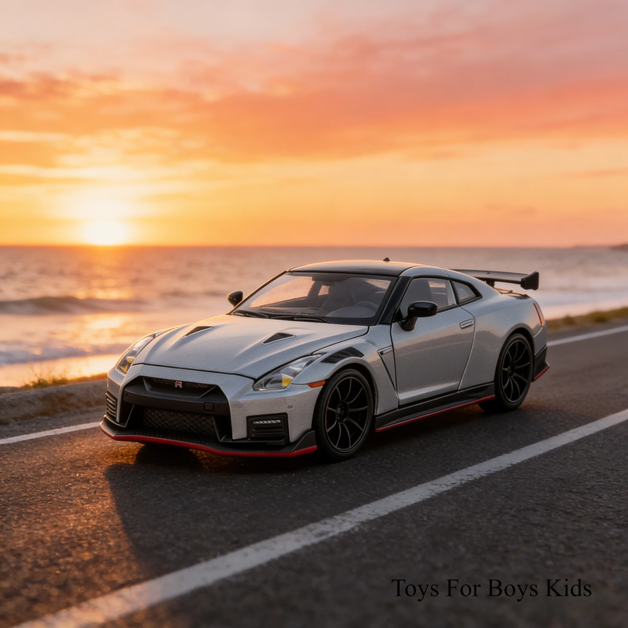 

Металлическая модель автомобиля Nissan GT-R NISMO R35 в масштабе 1:32, реалистичная имитация с функцией отката, светом и звуком, для коллекции и в подарок