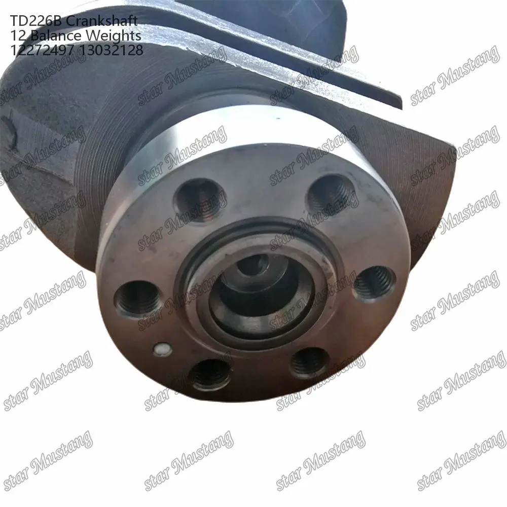 Crankshaft TD226B 12 Balance Weights Forged Steel 12272497 13032128 Suitable For Deutz Diesel Engine