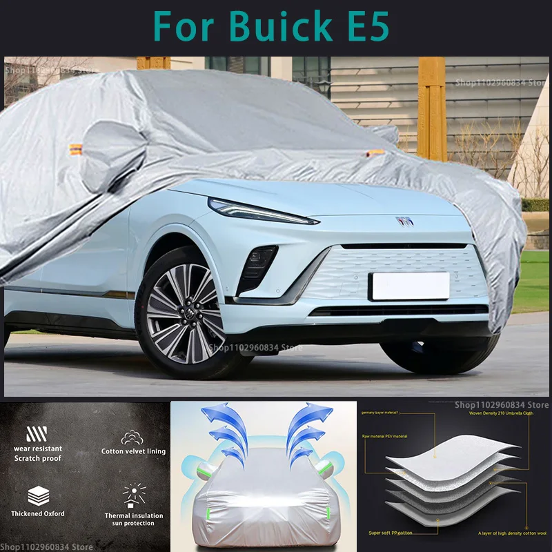 

For Buick E5 210T Waterproof Full Car Covers Outdoor Sun uv protection Dust Rain Snow Protective Auto Protective cover