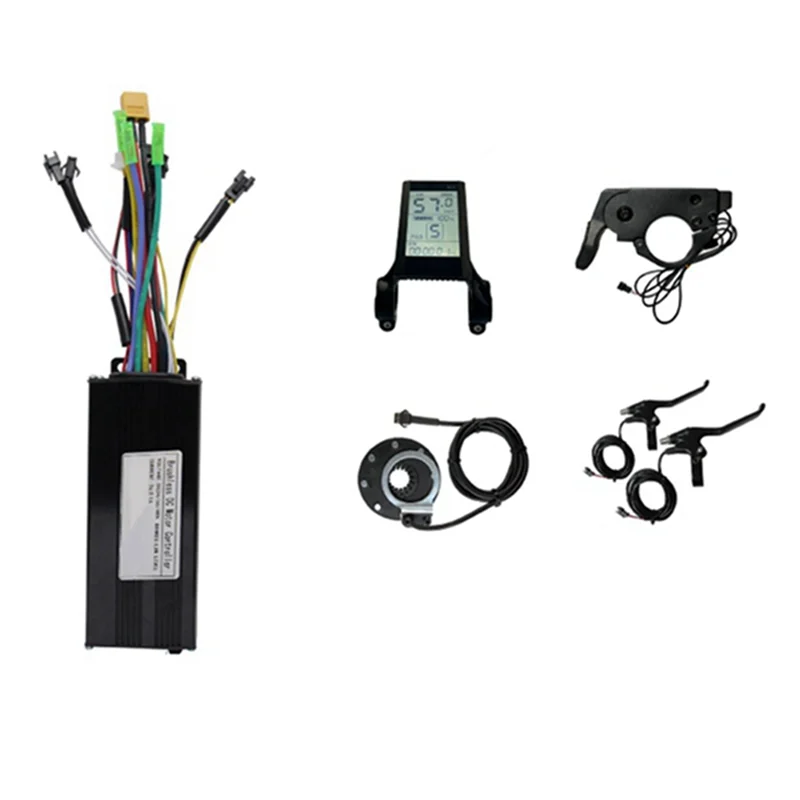 

26A 3-Mode Controller Kit 36V 48V 1000W for Electric Bike Motor Conversion Kit with S830 Display Thumb Throttle