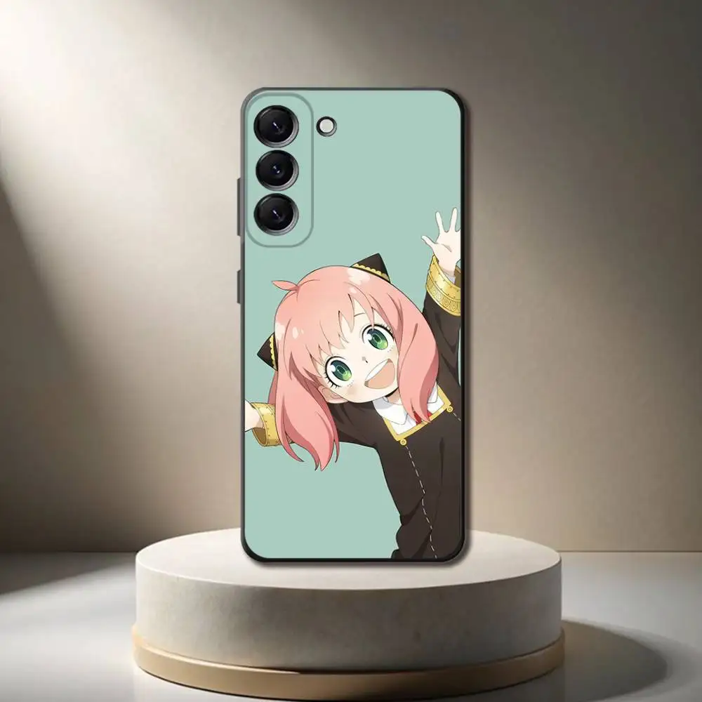 Funda de teléfono S X F A-Anya F-Forger para Samsung Galaxy A 73,72,51,53,52,71,22,5G,Note,J7,8,9 funda negra suave