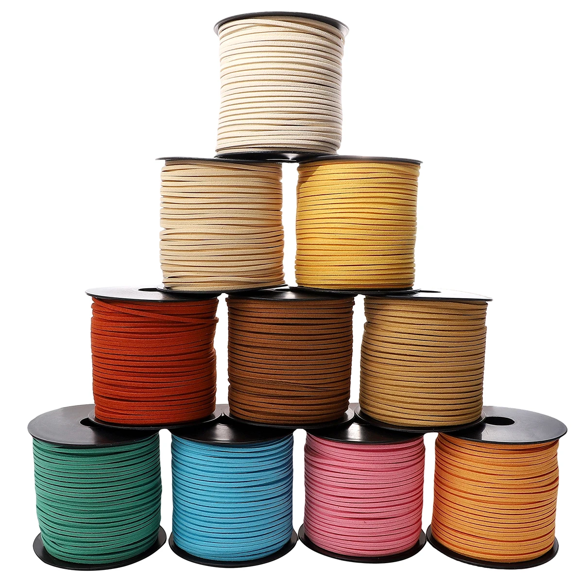 3mm Flat Double Sided Suede Cord for DIY Beading