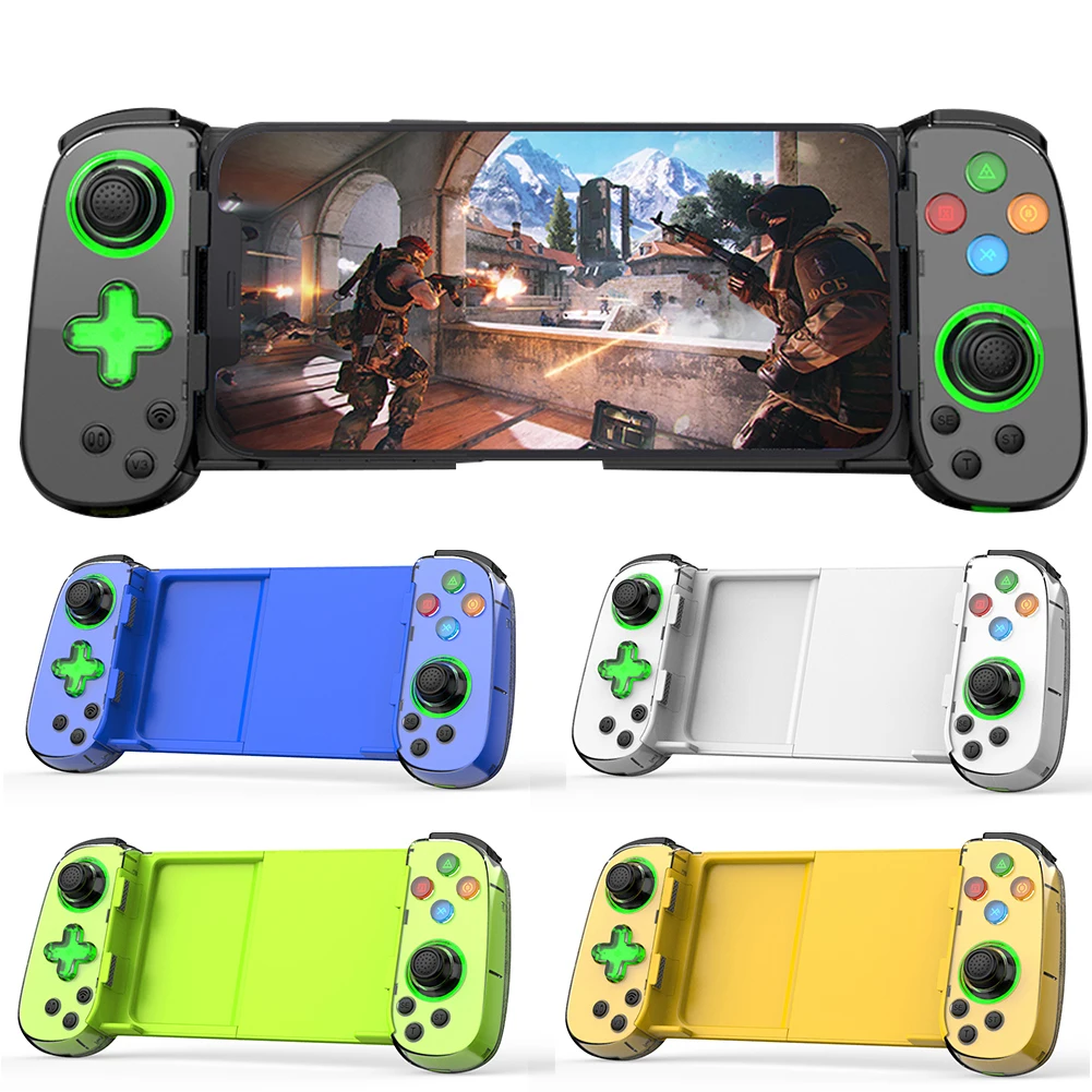 

Game Controller Joystick For PS4 Switch PC Gamepad Joystick Retractable Wireless Games Handle Backlight for Mobile Android iOS