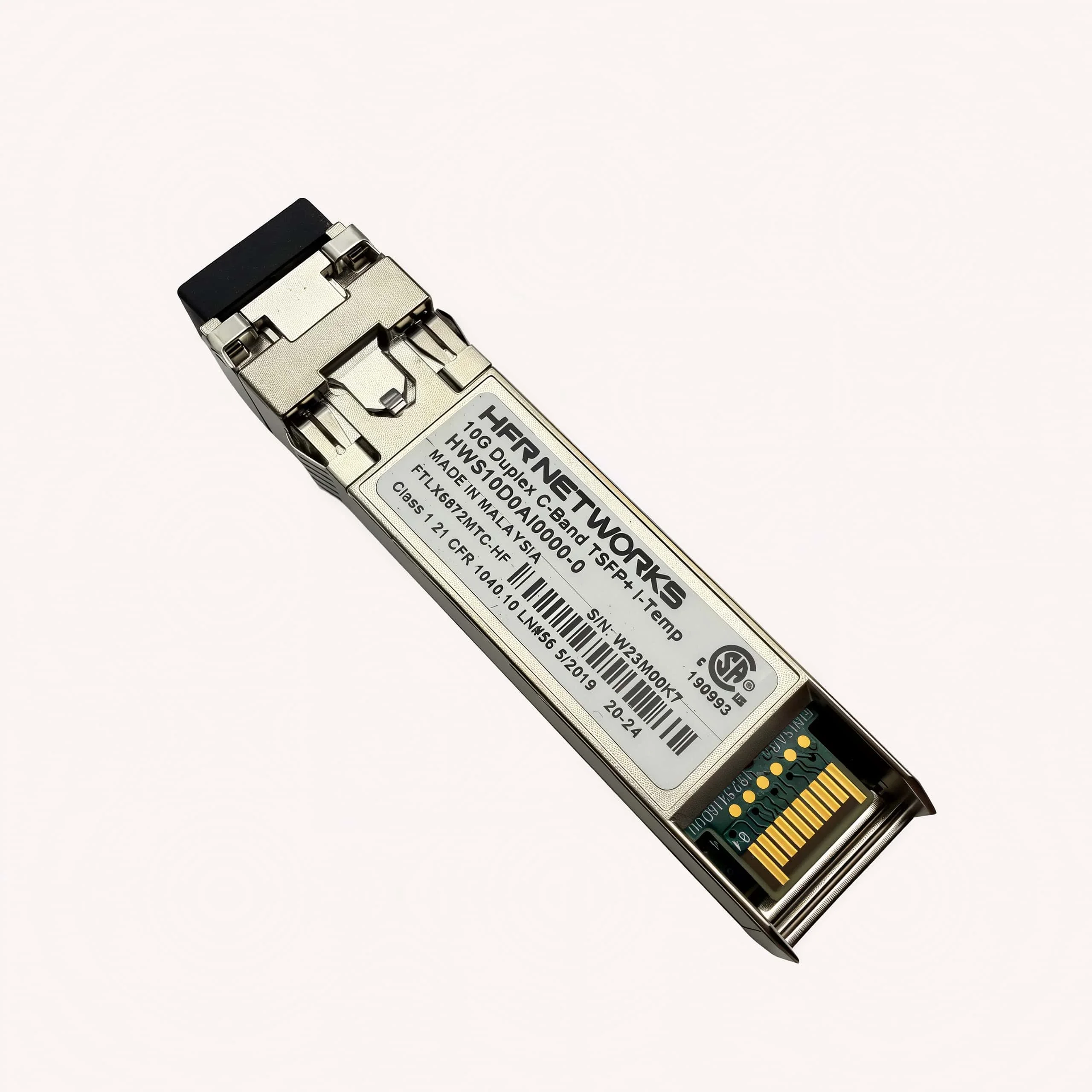 For HFR HWS10D0AI0000-0 TSFP+ Optical Transceiver 10G Duplex C-Band I-Temp LC SMF Fiber Module Compatible Networks Equipment