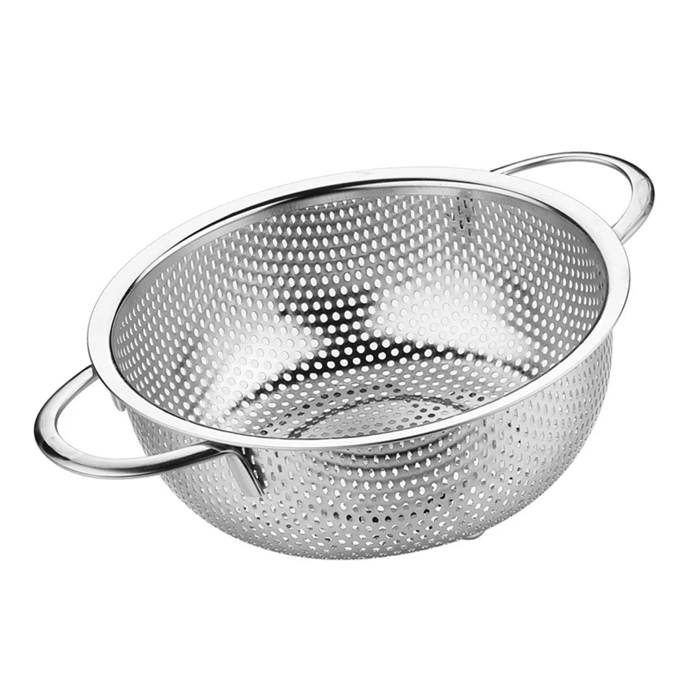 

Noodles Rice Wash Strainer Colander Stainless Steel Fruit Vegetable Basket Oil Net